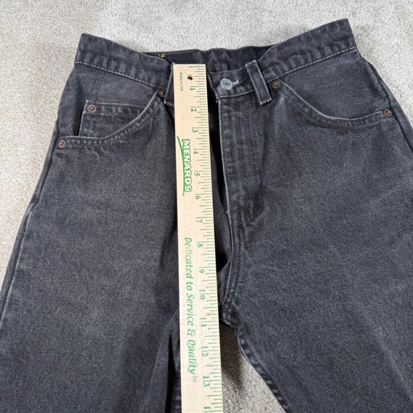Levis 962 Jeans Women 7 Med (27 x32) Faded Black Vintage USA Orange Tab Tapered - Picture 10 of 12